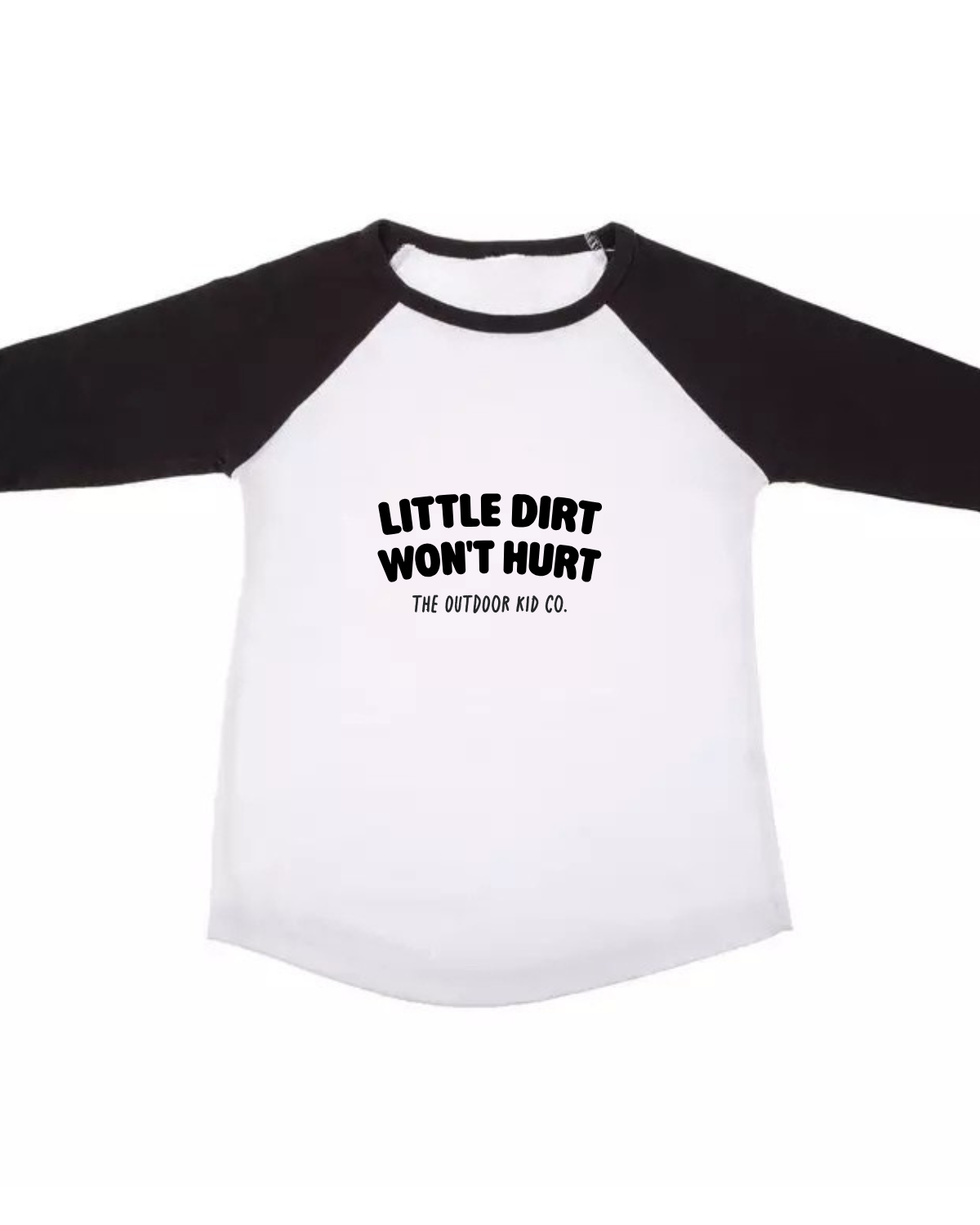 Little Dirt Won't Hurt — Camping Raglan Tee