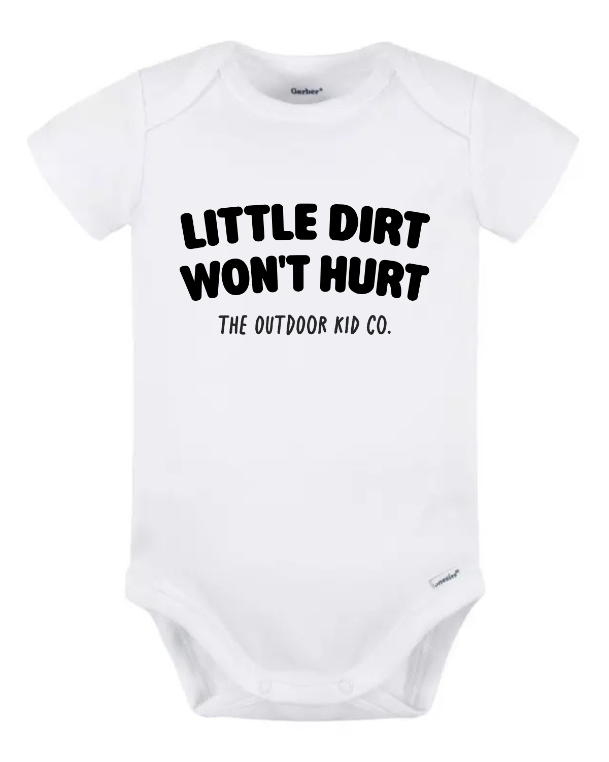 Little Dirt Won't Hurt — Camping Baby Bodysuit