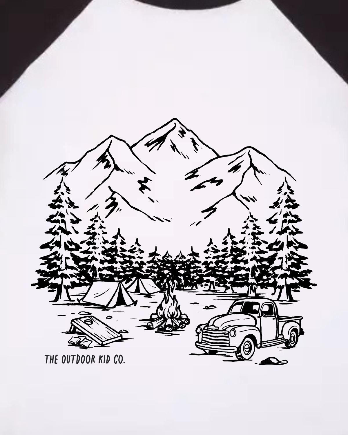Little Dirt Won't Hurt — Camping Raglan Tee