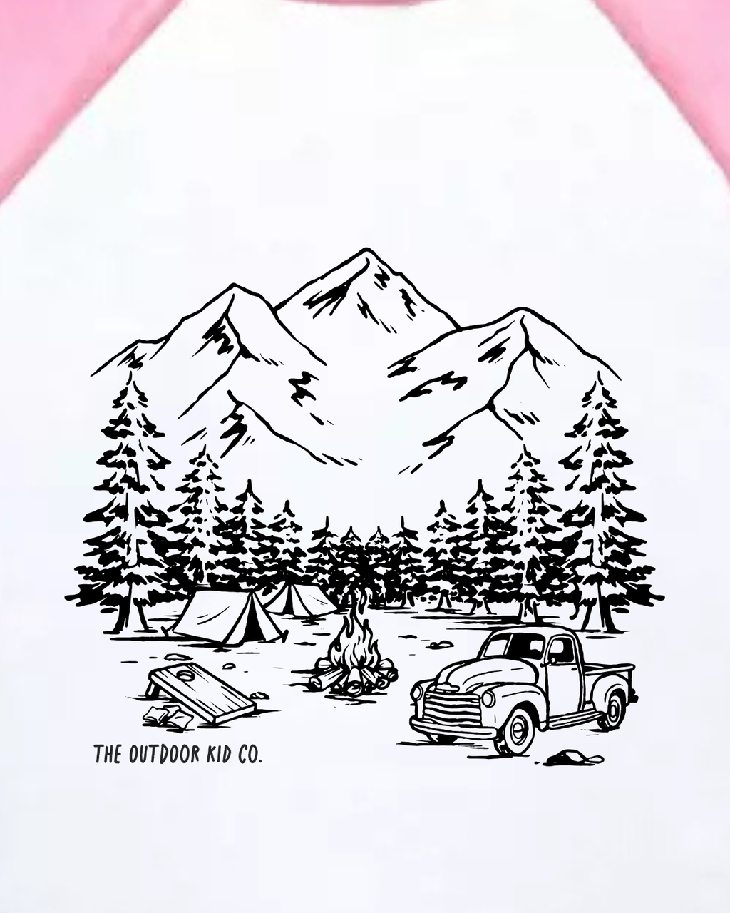Little Dirt Won't Hurt — Camping Raglan Tee