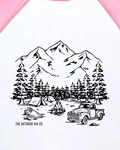 Little Dirt Won't Hurt — Camping Raglan Tee
